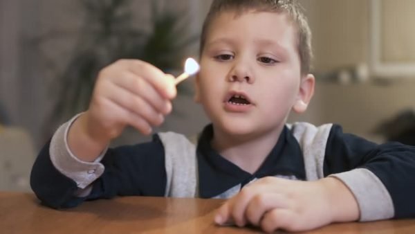 children playing risk of burn injuries