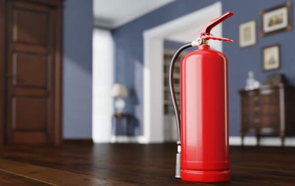 fire extinguisher in the house